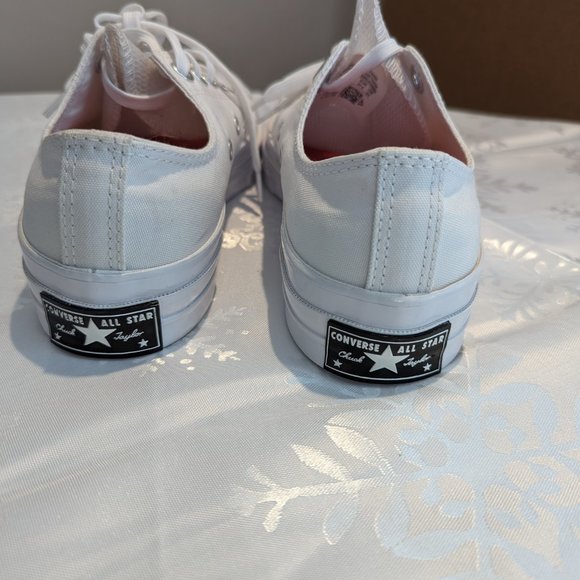 White Converse Chuck Taylor Sneakers - Picture 3 of 8
